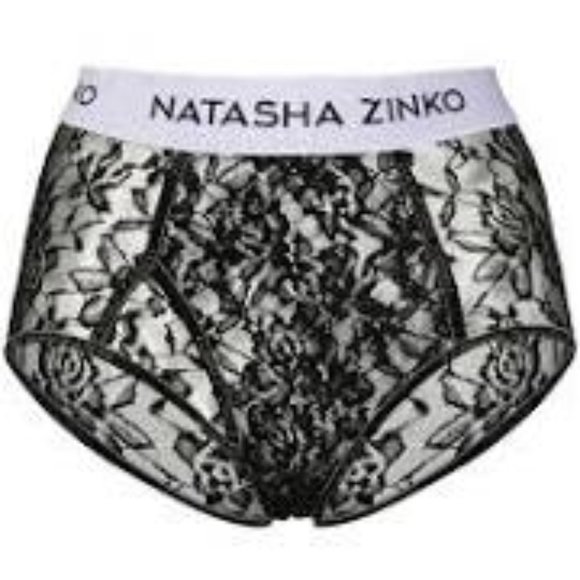 NWoT Natasha Zinko laced logo briefs - Picture 4 of 9